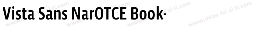 Vista Sans NarOTCE Book字体转换